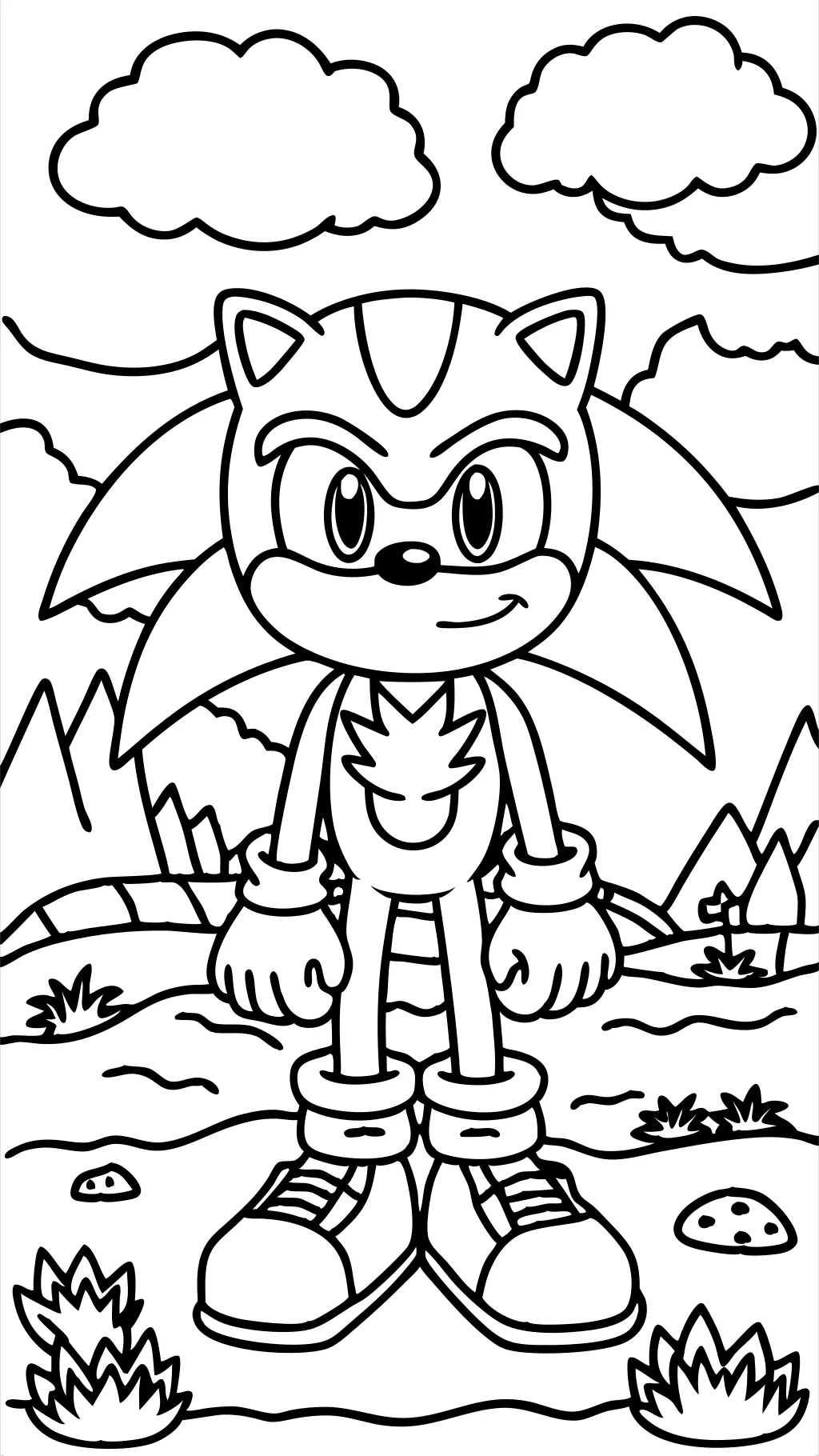 Página de color Sonic Knuckles